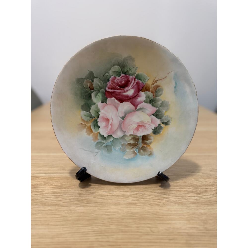 Hand-Painted Porcelain Decorative Collector Plate VINTAGE